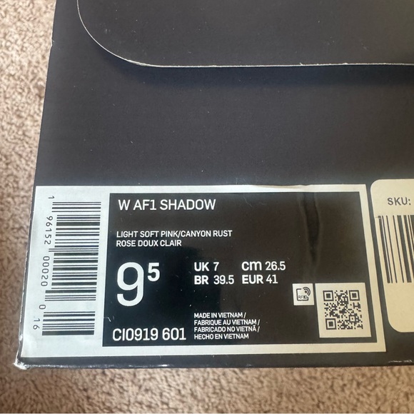 Nike Air Force 1 Shadow Soft Pink - Picture 8 of 8